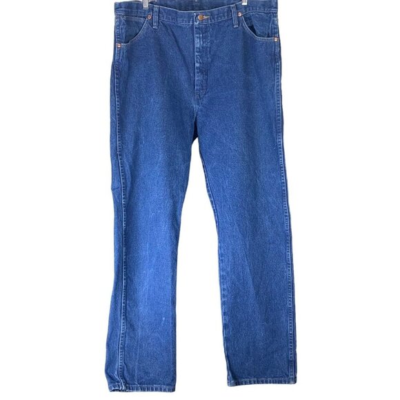 Vintage Wrangler Jeans Size 40x34 Medium Wash Denim 13MWZPW Mens Pants